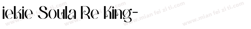 iekie Soula Re King字体转换